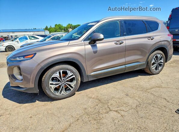 5NMS53AA1LH206810 2020 HYUNDAI SANTA FE Gray Trasero izquierdo