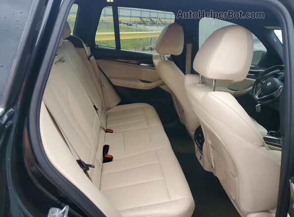 5UXTR7C50KLE94916 2019 BMW X3 Black Widok wnętrza z tyłu