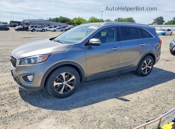 5XYPH4A51GG128826 2016 KIA SORENTO Gray 