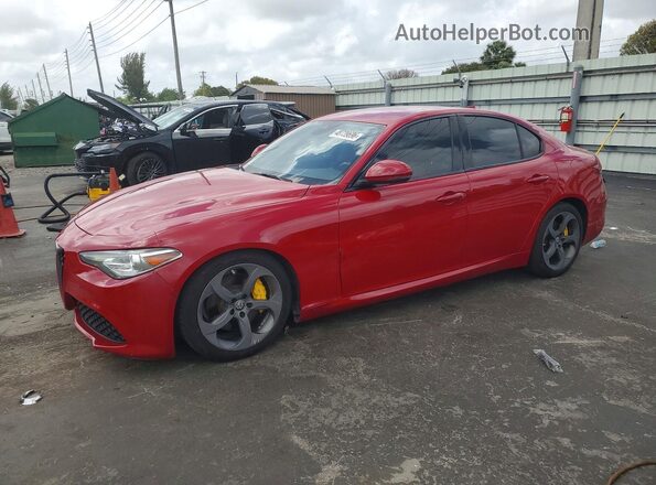 ZARFAMAN4K7599798 2019 ALFA ROMEO GIULIA Red Задня ліва чверть