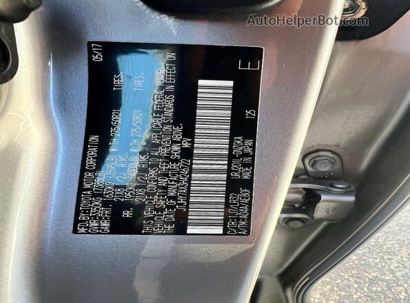 JTJHY7AX3H4246722 2017 LEXUS LX Silver Widok wnętrza z tyłu