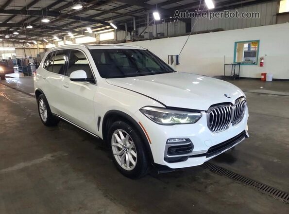 5UXCR6C08L9B81724 2020 BMW X5 White Tył lewy