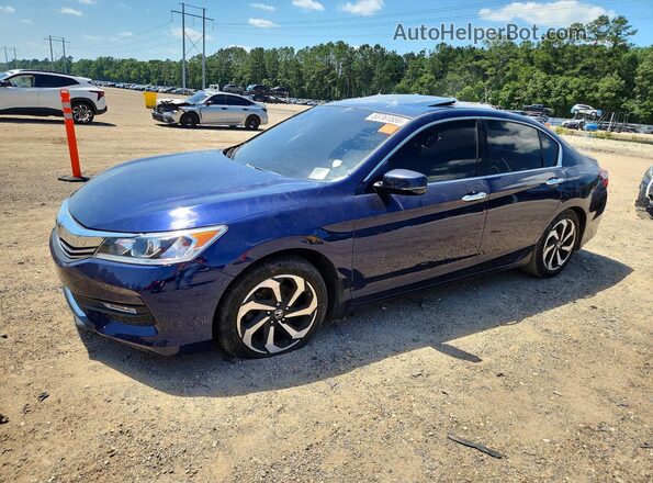 1HGCR3F86GA035651 2016 HONDA ACCORD Blue 