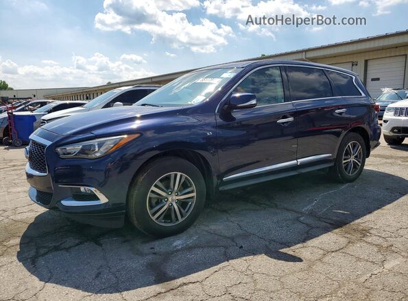5N1DL0MMXHC541004 2017 INFINITI QX60 Blue უკანა მარცხენა