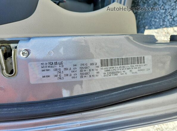 2C4RDGBG9JR296416 2018 DODGE GRAND Silver 
