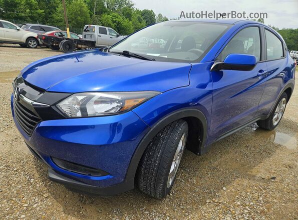 3CZRU6H3XJG729613 2018 HONDA HR-V Blue Tył prawy