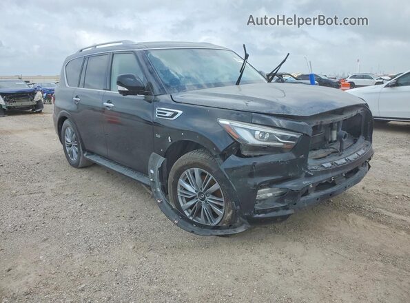 JN8AZ2NF4K9685982 2019 INFINITI QX80 Black Դիմացի տեսք
