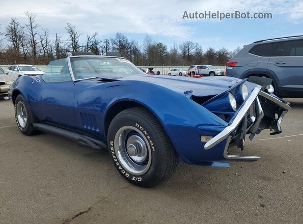 194678S400736 1968 CHEVROLET CORVETTE Blue Przód prawy