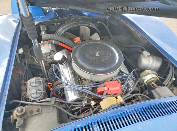 194678S400736 1968 CHEVROLET CORVETTE Blue Widok wnętrza z tyłu