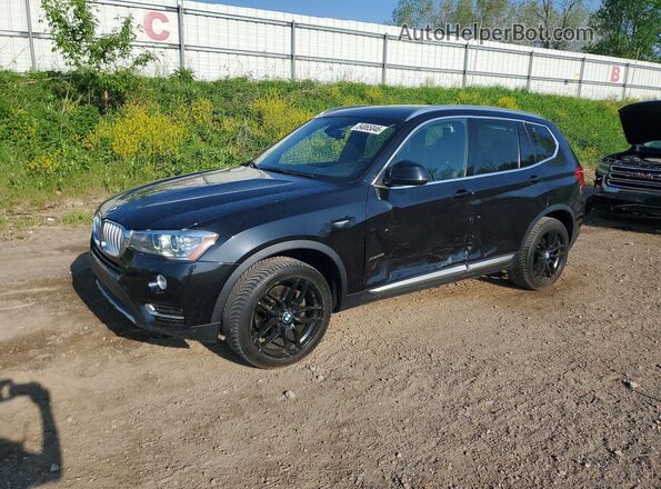 5UXWX9C33H0T21993 2017 BMW X3 Black Trasero izquierdo