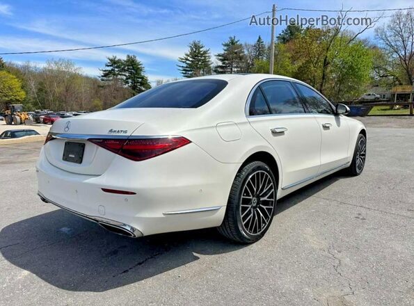W1K6G7GB3NA112840 2022 MERCEDES-BENZ S Белый Передняя правая четверть