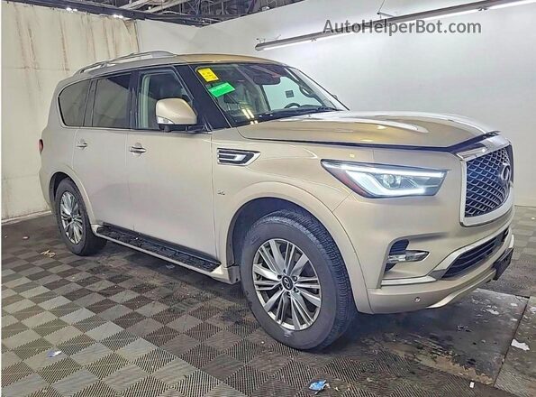 JN8AZ2NE6J9194254 2018 INFINITI QX80 Gold 