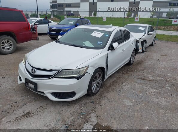 19UDE2F3XJA005753 2018 ACURA ILX White წინა მარცხენა ხედი სამი მეოთხედიდან