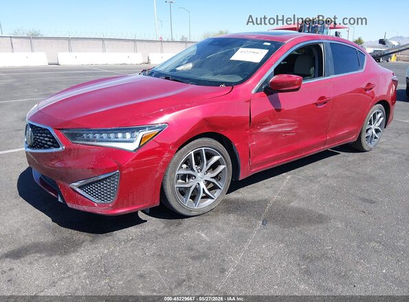 19UDE2F73KA012208 2019 ACURA ILX Red Առջևի ձախ երեք քառորդ տեսարան