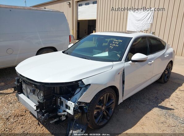 19UDE4H37SA019104 2025 ACURA INTEGRA White Vista tres cuartos delantera izquierda