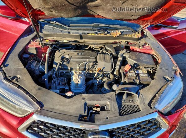 19UUB1F30LA001085 2020 ACURA TLX Red უკანა სალონის ხედი