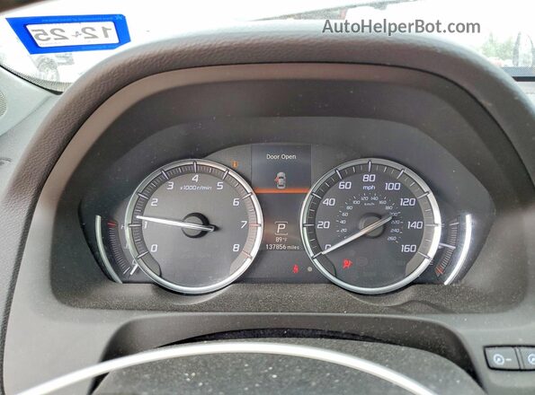 19UUB1F38KA004489 2019 ACURA TLX Black Instrument cluster view