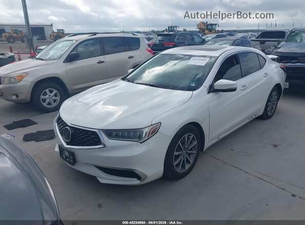 19UUB1F38KA009367 2019 ACURA TLX White Vista tres cuartos delantera izquierda