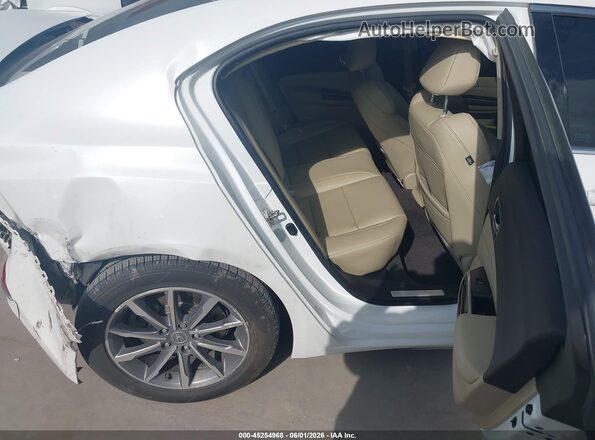 19UUB1F38KA009367 2019 ACURA TLX White Vista de la etiqueta del VIN