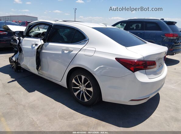 19UUB1F56GA013376 2016 ACURA TLX White Trasero izquierdo