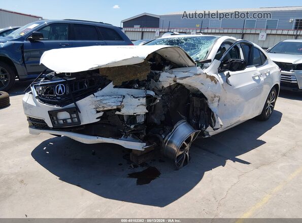 19UUB1F56GA013376 2016 ACURA TLX White Vista tres cuartos delantera izquierda