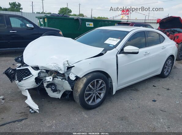 19UUB1F59LA015276 2020 ACURA TLX White Առջևի ձախ երեք քառորդ տեսարան