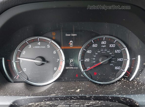 19UUB1F66KA006039 2019 ACURA TLX Black Vista de los asientos traseros