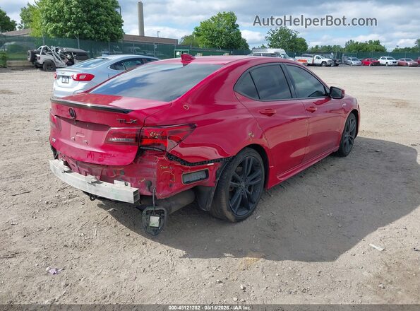 19UUB1F68KA006124 2019 ACURA TLX Red უკანა მარჯვენა