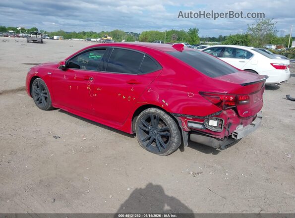 19UUB1F68KA006124 2019 ACURA TLX Red უკანა მარცხენა