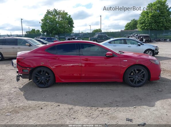 19UUB1F68KA006124 2019 ACURA TLX Red ხელსაწყოთა პანელის ხედი
