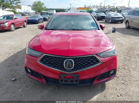 19UUB1F68KA006124 2019 ACURA TLX Red წინა პანელის ხედი