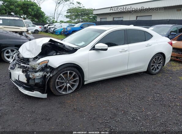 19UUB2F30HA004825 2017 ACURA TLX White Առջևի ձախ երեք քառորդ տեսարան