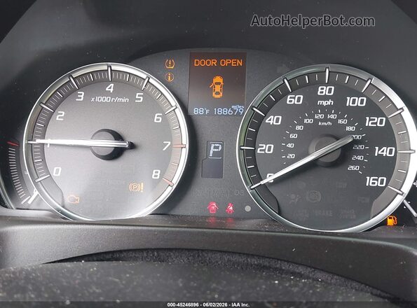 19UUB2F37HA007530 2017 ACURA TLX Black Widok tylnych siedzeń