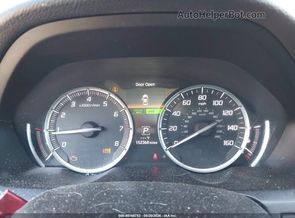 19UUB2F52GA010514 2016 ACURA TLX Black Vista de los asientos traseros