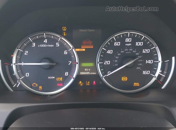 19UUB2F55JA010711 2018 ACURA TLX White Հետևի նստատեղերի տեսք