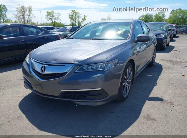 19UUB2F59HA004663 2017 ACURA TLX Gray Vista tres cuartos delantera izquierda