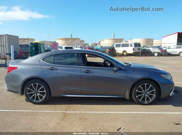 19UUB2F59JA006225 2018 ACURA TLX Черный Вид задней части салона