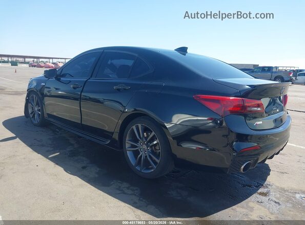 19UUB2F61JA007815 2018 ACURA TLX Black უკანა მარცხენა