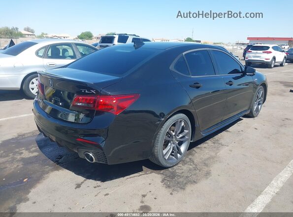 19UUB2F61JA007815 2018 ACURA TLX Black უკანა მარჯვენა