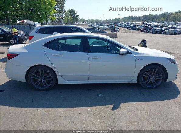 19UUB2F64KA006076 2019 ACURA TLX White Widok wnętrza z tyłu