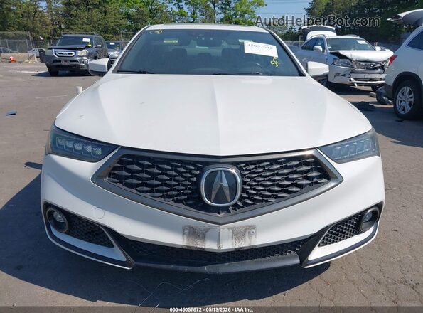 19UUB2F64KA006076 2019 ACURA TLX White Widok zestawu wskaźników