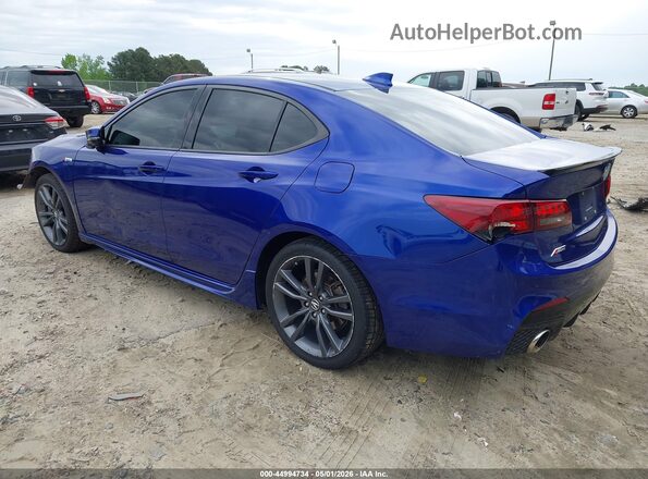 19UUB2F66JA012587 2018 ACURA TLX Синий Задняя левая четверть