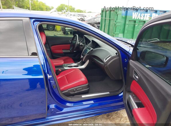 19UUB2F66JA012587 2018 ACURA TLX Синий Вид салона спереди