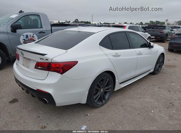 19UUB2F6XJA004489 2018 ACURA TLX White უკანა მარჯვენა