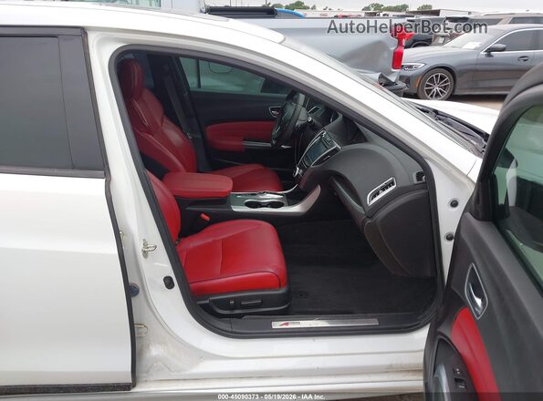 19UUB2F6XJA004489 2018 ACURA TLX White წინა სალონის ხედი