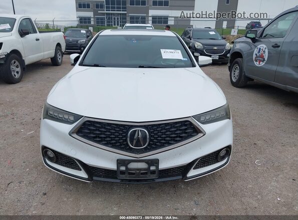 19UUB2F6XJA004489 2018 ACURA TLX White ხელსაწყოთა პანელის ხედი