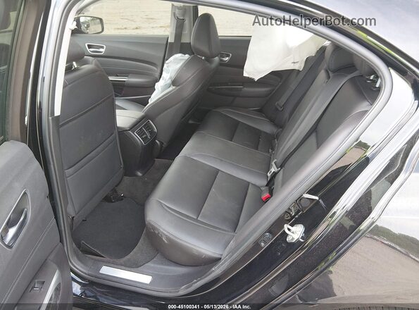 19UUB3F39KA000057 2019 ACURA TLX Black Vista de la etiqueta del VIN