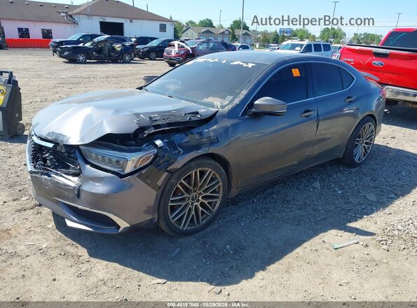 19UUB3F46LA003444 2020 ACURA TLX Gray წინა მარცხენა ხედი სამი მეოთხედიდან