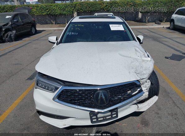 19UUB3F48KA000415 2019 ACURA TLX White Вид щитка приладів