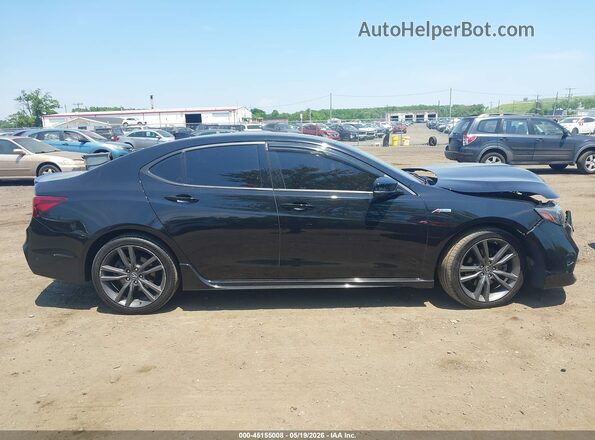 19UUB3F65JA002171 2018 ACURA TLX Black სალონის 360-გრადუსიანი ხედი
